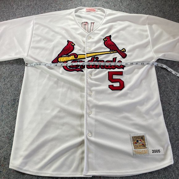 Mitchell & Ness Baseball Jersey Shirt Mens Adult 56 White St. Louis Cardinals - Picture 7 of 12